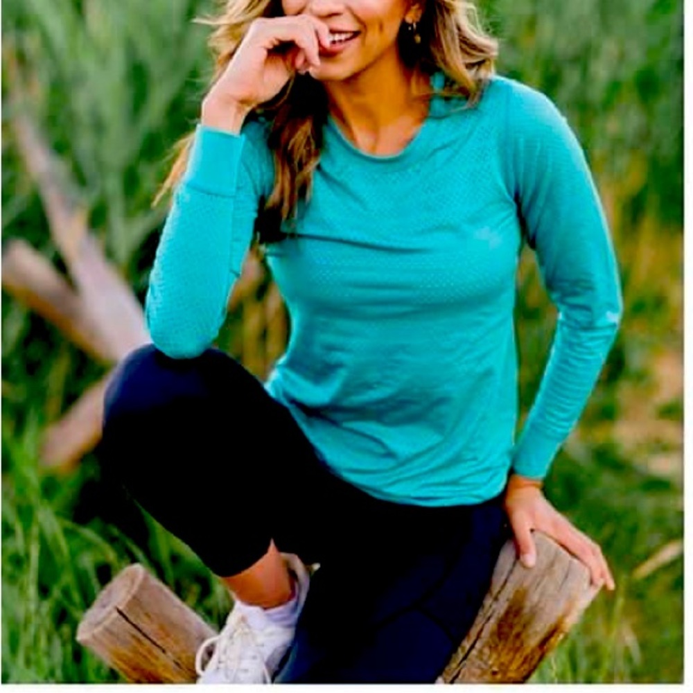 Teal Zyia long sleeve Chill Tee